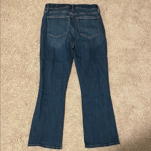 LOFT Dark Blue Flare Jeans - Picture 4 of 4